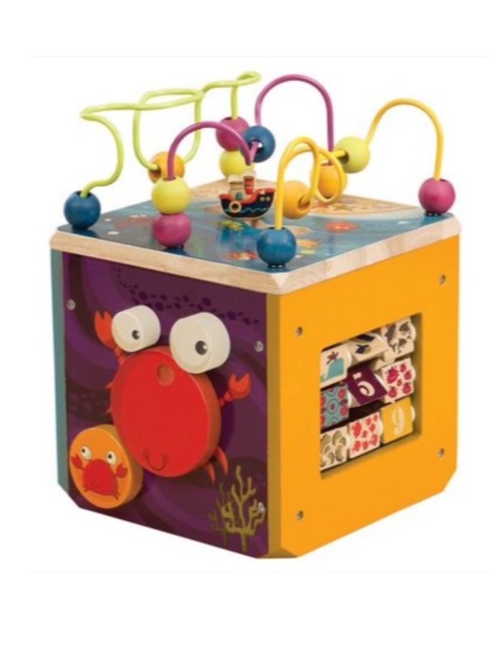 Battat B. Toys Underwater Zoo Activity Cube Baby Toddler Learning